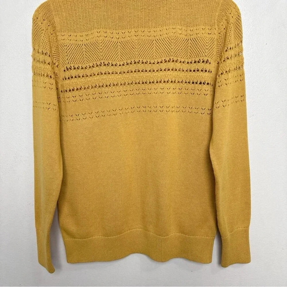 Banana Republic Womens Small  Pointelle Micro-Knit Turtleneck Sweater - Picture 15 of 16